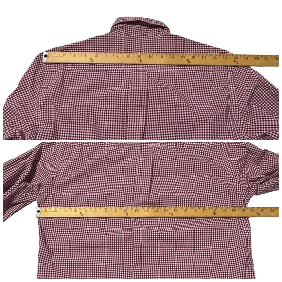 Uniqlo Men’s Button Down Shirt M Gingham Check Long Sleeve - Picture 12 of 15